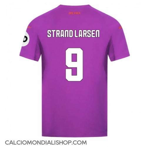 Maglie da calcio Wolves Jorgen Strand Larsen #9 Terza Maglia 2024-25 Manica Corta